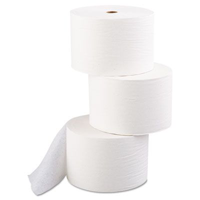 Morcon M125 Mor-Soft Toilet Paper, Small Core, 1 Ply, 2500 Sheets / Roll - 24 / Case