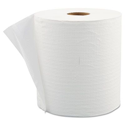 Morcon W6800 Hardwound Roll Paper Hand Towels, 7.9" x 800', White - 6 / Case