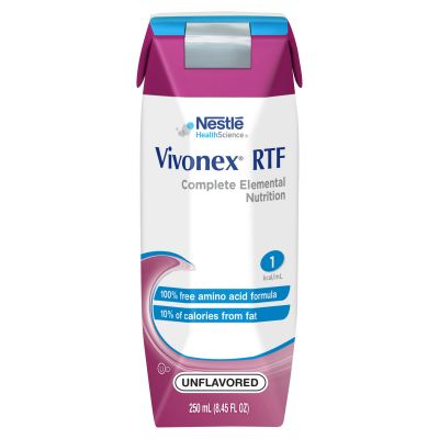 Nestle HealthScience Vivonex RTF Tube Feeding Formula, Adult, Unflavored, 8.45 oz - 1 / Case