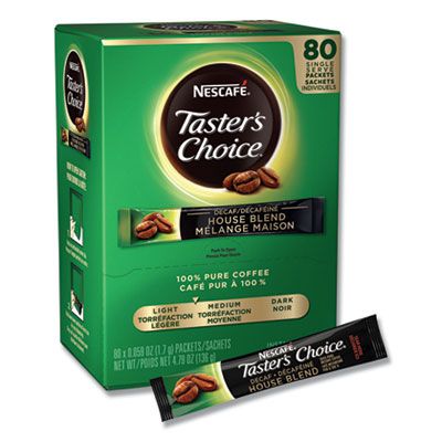 Nestle 66488 Nescafe Taster's Choice Decaf Coffee, 0.06 oz Stick Pack - 480 / Case