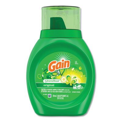 P&G 12783 Gain Liquid Laundry Detergent, Original Fresh Scent, 16 Loads, 25 oz Bottle - 6 / Case