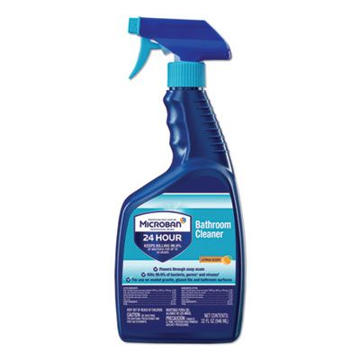 P&G 30120 Microban 24-Hour Disinfectant Bathroom Cleaner, Citrus Scent, 32 oz Spray Bottle - 6 / Case
