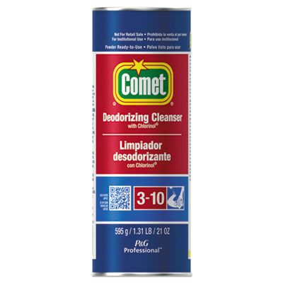 P&G 32987 Comet Deodorizing Powder Cleanser with Chlorinol Bleach, 21 oz Canister - 24 / Case
