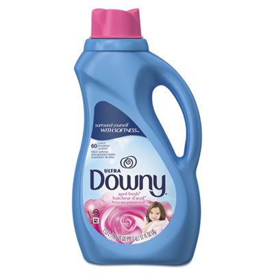 P&G 35762 Downy Fabric Softener Liquid, Concenrated, April Fresh Scent, 51 oz Bottle - 8 / Case