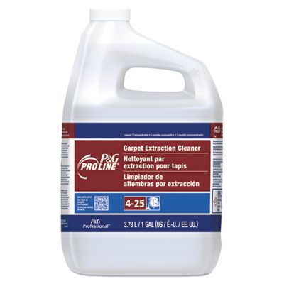 P&G 57472 Pro Line Carpet Extraction Cleaner, Peach Scent, 1 Gallon Bottle - 4 / Case