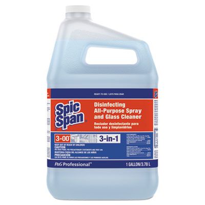 P&G 58773 Spic and Span Disinfecting All Purpose Spray and Glass Cleaner, 1 Gallon Bottle, Fresh Scent - 3 / Case