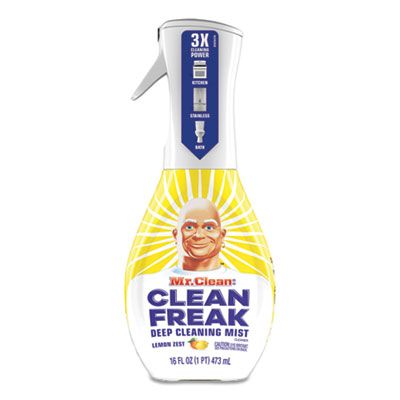 P&G 79129 Mr. Clean Clean Freak Deep Cleaning Mist Multi-Surface Spray, Lemon Scent, 16 oz Bottle - 6 / Case