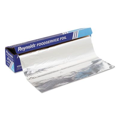 Pactiv 615 Reynolds Foodservice Aluminum Foil Roll, Standard, Cutter Box, 18" x 1000' - 1 / Case