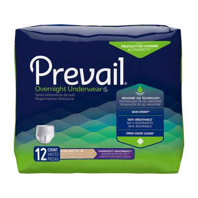 Prevail Overnight Pull-Up Underwear, X-Large (58 to 68 in.) - 48 / Case