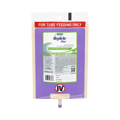 Nestle Healthcare Nutrition 10798716263587 Replete Fiber Ready to Hang Tube Feeding Formula, 33.8 oz Bag - 6 / Case