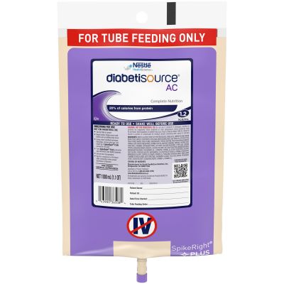Diabetisource AC Tube Feeding Formula, 33.8 oz Bag - 1 / Case