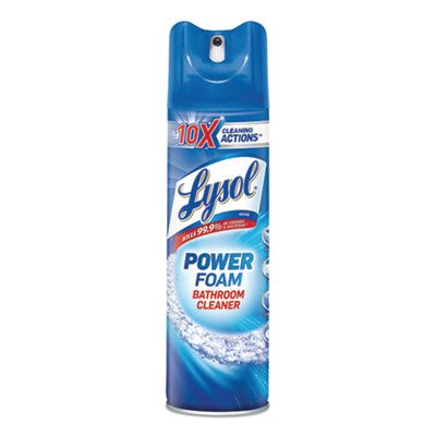 Reckitt Benckiser 02569 Lysol Power Foam Bathroom Cleaner, 24 oz Aerosol Spray Can - 12 / Case