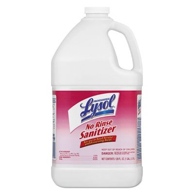 Reckitt Benckiser 74389 Lysol No Rinse Sanitizer Concentrate, 1 Gallon Bottle - 4 / Case