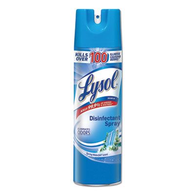 Reckitt Benckiser 79326 Lysol Disinfectant Spray, Spring Waterfall Scent, 19 oz Aerosol - 12 / Case
