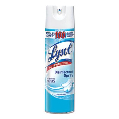 Reckitt Benckiser 79329 Lysol Disinfectant Spray, Crisp Linen Scent, 19 oz Aerosol - 12 / Case