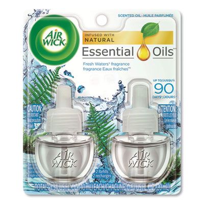 Reckitt Benckiser 79717 Air Wick Scented Oil Refill, Fresh Waters Scent, 0.67 oz - 12 / Case