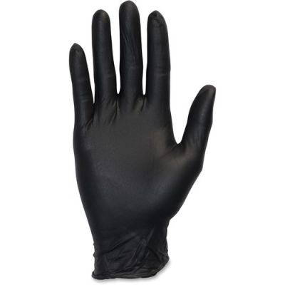 The Safety Zone GNEPXLK Medical Nitrile Exam Gloves, Extra Large, Black - 100 / Case