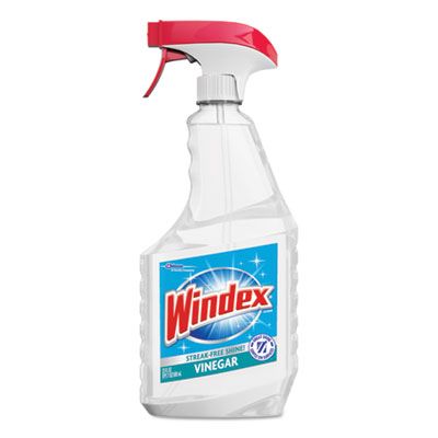 SC Johnson 312620 Windex Multi-Surface Vinegar Cleaner,  23 oz Spray Bottle - 8 / Case