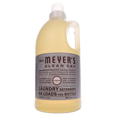 SC Johnson 651367 Mrs. Meyer's Clean Day Liquid Laundry Detergent, Lavender Scent, 64 oz Bottle - 6 / Case
