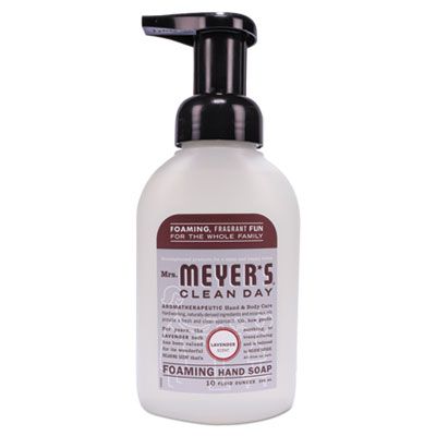 SC Johnson 662031 Mrs. Meyer's Foaming Hand Soap, Lavender Scent, 10 oz Bottle - 6 / Case