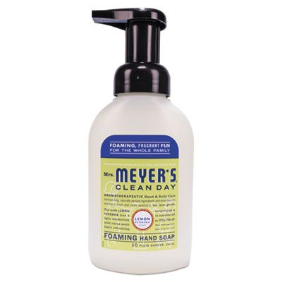 SC Johnson 662032 Mrs. Meyer's Clean Day Foaming Hand Soap, Lemon Verbena Scent, 10 oz Bottle - 6 / Case