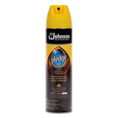 SC Johnson 697264 Pledge Revive Moisturizing Oil Spray, Sweet / Woody Scent, 14.2 oz Aerosol Can - 6 / Case