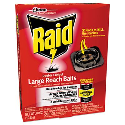 SC Johnson 334863 Raid Roach Baits, 0.7 oz - 6 / Case