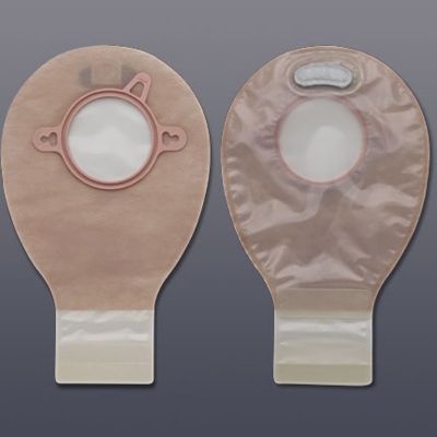 Hollister 18292 New Image Two-Piece Drainable Transparent Filtered Ostomy Pouch, 7 Inch Length, 1¾ Inch Flange - 20 / Case