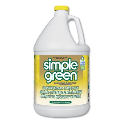 Simple Green 14010 Industrial Cleaner & Degreaser, Concentrated, 1 Gallon Refill Bottle - 6 / Case