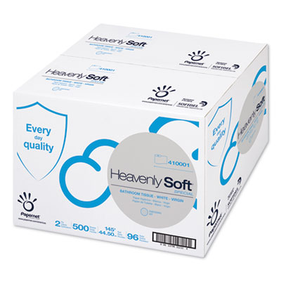 Sofidel 410001 Heavenly Soft Toilet Paper, 2 Ply, 500 Sheets / Standard Roll - 96 / Case
