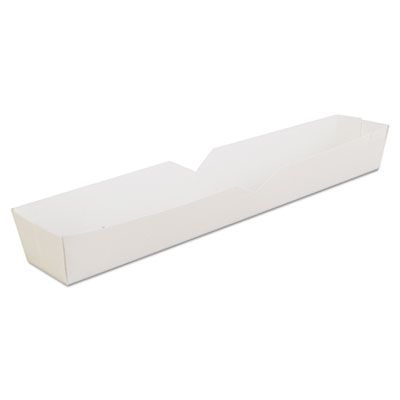 Southern Champion 711 Hot Dog Tray, Paperboard, 10.25" x 1.5" x 1.25", White - 500 / Case