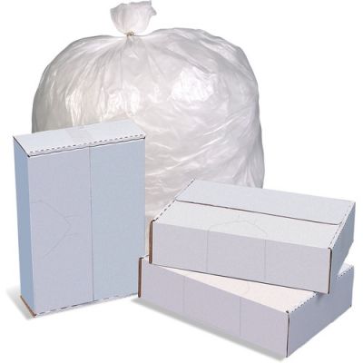 Special Buy HD404812 45 Gallon Garbage Bags / Trash Can Liners, 46" x 40", 10 Mic, Natural - 250 / Case