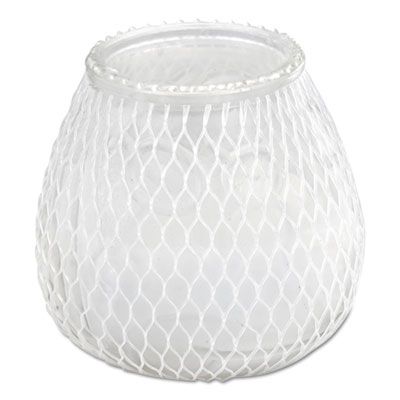 Sterno 40124 Euro-Venetian Filled Glass Candles, 60 Hour Burn, Frost White - 12 / Case