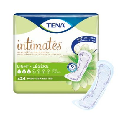 TENA 54344 Intimates Ultra Thin Bladder Control Pads for Women, 10", Light Absorbency - 144 / Case