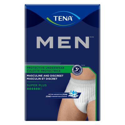 TENA MEN Protective Incontinence Underwear, X-Large (44-64 In.), Super Plus - 14 / Case