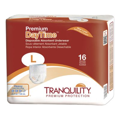 Tranquility Premium DayTime Pull-Up Underwear, Large (44-54 in.), Heavy - 16 / Case