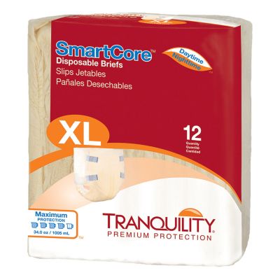 Tranquility SmartCore Adult Diaper with Tabs, X-Large (56 to 64 in.), Maximum - 12 / Case