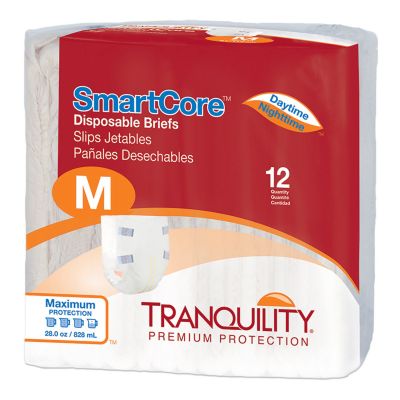 Tranquility SmartCore Adult Diaper with Tabs, Medium (32 to 44 in.), Maximum - 12 / Case
