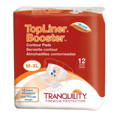 Tranquility TopLiner Booster Contour Pads, Regular (13.5 x 21.5 in.), Heavy - 120 / Case