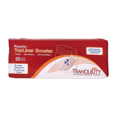 Tranquility TopLiner Booster Pad, Regular (4 x 14 in.), Heavy - 200 / Case