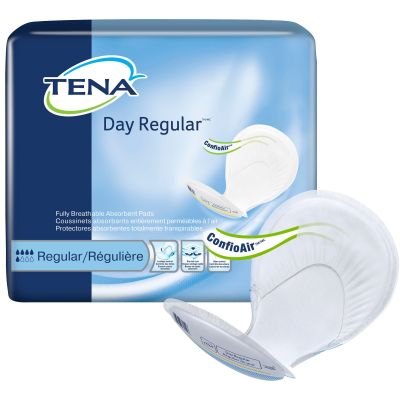TENA  62418 Day Regular Incontinence Liner Pad, Adult Unisex, 24", Moderate Absorbency - 92 / Case
