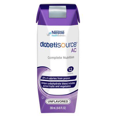 Nestle Diabetisource AC Tube Feeding Formula, Unflavored, 8.45 oz Carton - 1 / Case