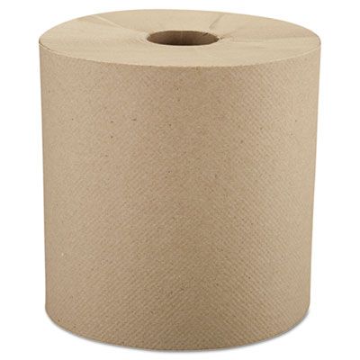 Windsoft 12806 Hardwound Roll Paper Hand Towels, 8" x 800', Brown - 6 / Case