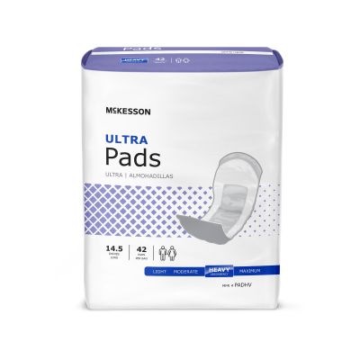 McKesson Ultra Bladder Control Pads, Heavy Absorbency - 168 / Case
