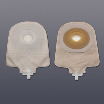 Hollister 8485 Premier Urostomy Pouch, One-Piece Drainable, Transparent, 9 Inch Length, 1-1/8 Inch Stoma - 5 / Case