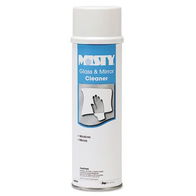 Zep 1001447 Misty Glass & Mirror Cleaner, 19 oz Aerosol Spray Can - 12 / Case
