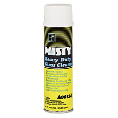 Zep 1001482 Misty Heavy Duty Glass Cleaner, 19 oz Spray Can - 12 / Case