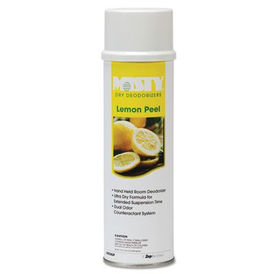 Amrep 1001842 Misty Handheld Scented Room Deodorizer Spray, Lemon, 20 oz Can - 12 / Case