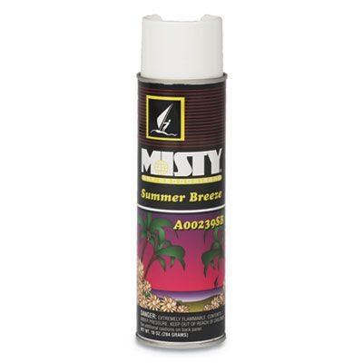 Zep 1001868 Misty Air Freshener Spray, Summer Breeze, 10 oz - 12 / Case