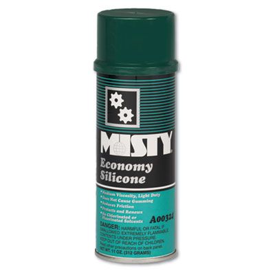 Zep 1002077 Misty Economy Silicone Spray Lubricant, 11 oz Aerosol Can - 12 / Case